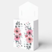 Elegant Roos Flower Custom Wedding Bedankdoosjes (Geopend)