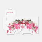 Elegant Roos Flower Custom Wedding Bedankdoosjes (Uitgevouwen)