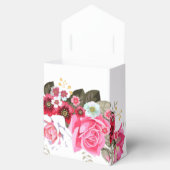 Elegant Roos Flower Custom Wedding Bedankdoosjes (Geopend)