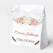 Elegant Roos Flower Gepersonaliseerd Afstuderen Bedankdoosjes (Voorkant Zijde)