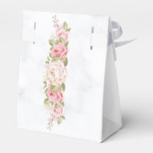 Elegant Roos Flower Gepersonaliseerd Afstuderen Bedankdoosjes (Achterkant)