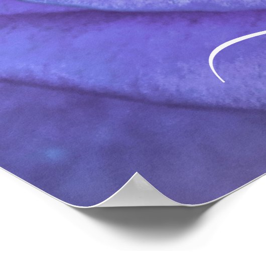 Elegant Roos Flower Photo Add Name Poster (Hoek)