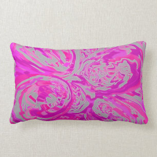 Elegant Roos Fuchsia Grey Design Chic Stijlvol Kussen