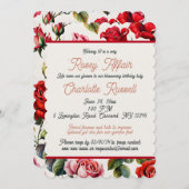 Elegant Roos Garden Affair: Mijlpaalviering Kaart (Voorkant / Achterkant)