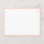 Elegant Roos Garden Pink Floral Wedding Uitnodiging Briefkaart (Achterkant)