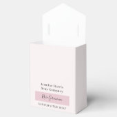 Elegant Roos Geranium handgemaakte zeep gunst doos Bedankdoosjes (Geopend)