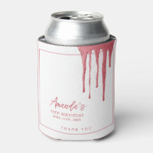 Elegant Roos Glitter Drip Sweet 16 Birthday