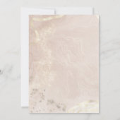 Elegant Roos Gold 2024 Nieuwjaarsfeest Kaart (Achterkant)