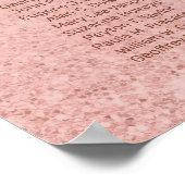 Elegant roos gold 20-tafels bruiloftszeepkaart poster (Hoek)