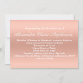 Elegant Roos Gold 3 Aankondiging Afstuderen foto's (Achterkant)