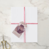 Elegant Roos Gold Aangepaste foto Hartelijk dank Cadeaulabel (Met Touw)