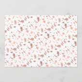 Elegant Roos Gold Afstuderen Fotogradatie Partij Kaart (Achterkant)