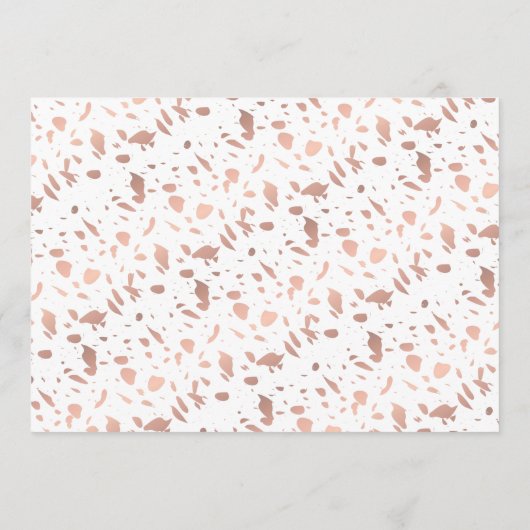 Elegant Roos Gold Afstuderen Fotogradatie Partij Kaart (Achterkant)