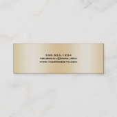 Elegant Roos Gold Afstuderen Naam Kaart invoegen Contactkaartje (Achterkant)