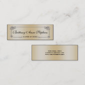 Elegant Roos Gold Afstuderen Naam Kaart invoegen Contactkaartje (Voorkant / Achterkant)