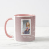 Elegant Roos Gold Bautizo Baptism Girl Foto Mok (Links)