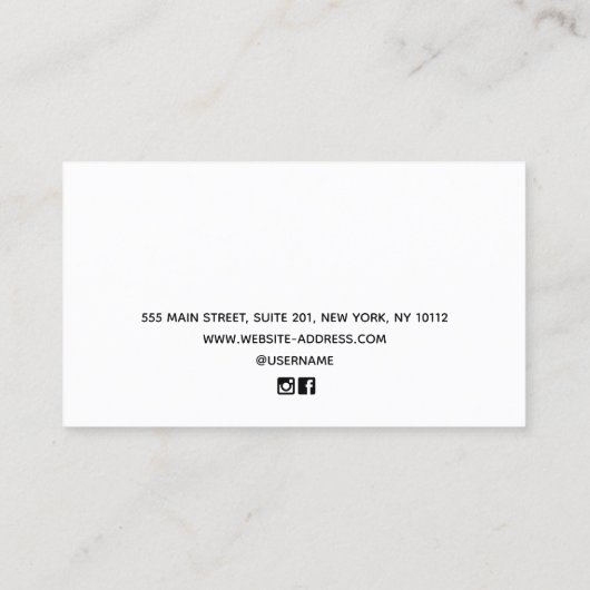 Elegant Roos Gold Black Border Aearing Display Contactkaartje (Achterkant)