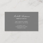 Elegant Roos Gold Black Glitter Sparging Name Visitekaartje (Achterkant)