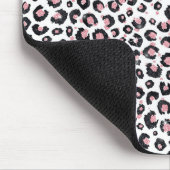 Elegant Roos Gold Black Leopard Animal Print Muismat (Hoek)