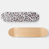 Elegant Roos Gold Black Leopard Animal Print Persoonlijk Skateboard (Horizontaal)