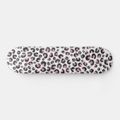 Elegant Roos Gold Black Leopard Animal Print Persoonlijk Skateboard (Horizontaal)