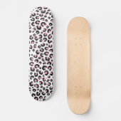 Elegant Roos Gold Black Leopard Animal Print Persoonlijk Skateboard (Voorkant)