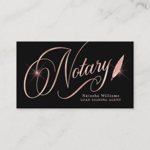 Elegant Roos Gold & Black met lageagent Visitekaartje