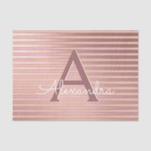 Elegant Roos Gold - Blush Pink Monogram