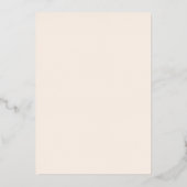 Elegant Roos Gold + Blush Pink Wedding Real Folie Uitnodiging (Achterkant)