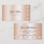 Elegant Roos Gold Blush Professioneel en Trendy Visitekaartje (Voorkant / Achterkant)