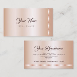 Elegant Roos Gold Blush Professioneel en Trendy Visitekaartje
