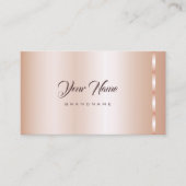 Elegant Roos Gold Blush Professioneel en Trendy Visitekaartje (Voorkant)