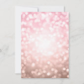 Elegant Roos Gold Blush Sweet 16 Kaart (Achterkant)