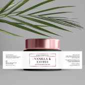 Elegant Roos Gold Body Butter Jar Wrapper Label Waterfles Etiket