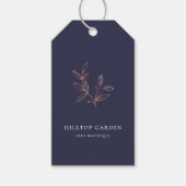 Elegant Roos Gold Botanical Branch Price Labels Cadeaulabel (Voorkant)