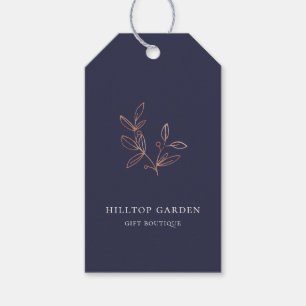 Elegant Roos Gold Botanical Branch Price Labels Cadeaulabel
