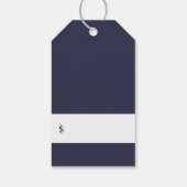 Elegant Roos Gold Botanical Branch Price Labels Cadeaulabel (Achterkant)