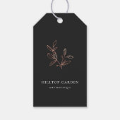Elegant Roos Gold Botanical Branch Price Labels Cadeaulabel (Voorkant)