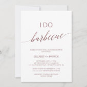 Elegant Roos Gold Calligrafie I Do Barbecue Kaart (Voorkant)