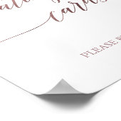 Elegant Roos Gold Calligrafie Kaarten Poster (Hoek)