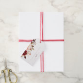 Elegant Roos Gold Calligrafie Plaats een kaart voo Cadeaulabel (Met Touw)
