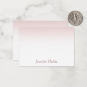 Elegant Roos Gold Calligraphed Script Sjabloon (Voorkant / Achterkant in situ)