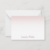 Elegant Roos Gold Calligraphed Script Sjabloon (Voorkant)