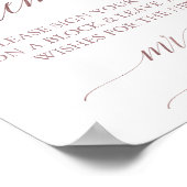 Elegant Roos Gold Calligraphy Build Memories Sign Poster (Hoek)