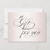 Elegant Roos Gold Calligraphy Cadeaubon (Voorkant)