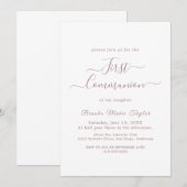 Elegant Roos Gold Calligraphy First Community Kaart (Voorkant / Achterkant)