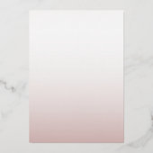 Elegant Roos Gold Calligraphy Script Weddenschap Folie Uitnodiging (Achterkant)