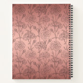 Elegant Roos Gold Carnance Gratitude Journal Notitieboek (Achterkant)