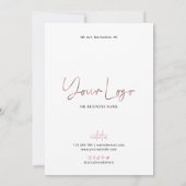 Elegant Roos Gold Chic Nail Spa Beauty Price List (Achterkant)