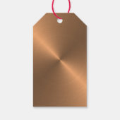 Elegant Roos Gold Christmas Cadeaulabel (Achterkant)